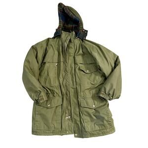 Pacific Trail VINTAGE fleece lined coat in army green size Large